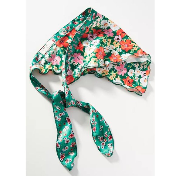 Kachel Accessories - Kachel x Anthropologie Floral Kerchief Babushka Hair / Neck Scarf
